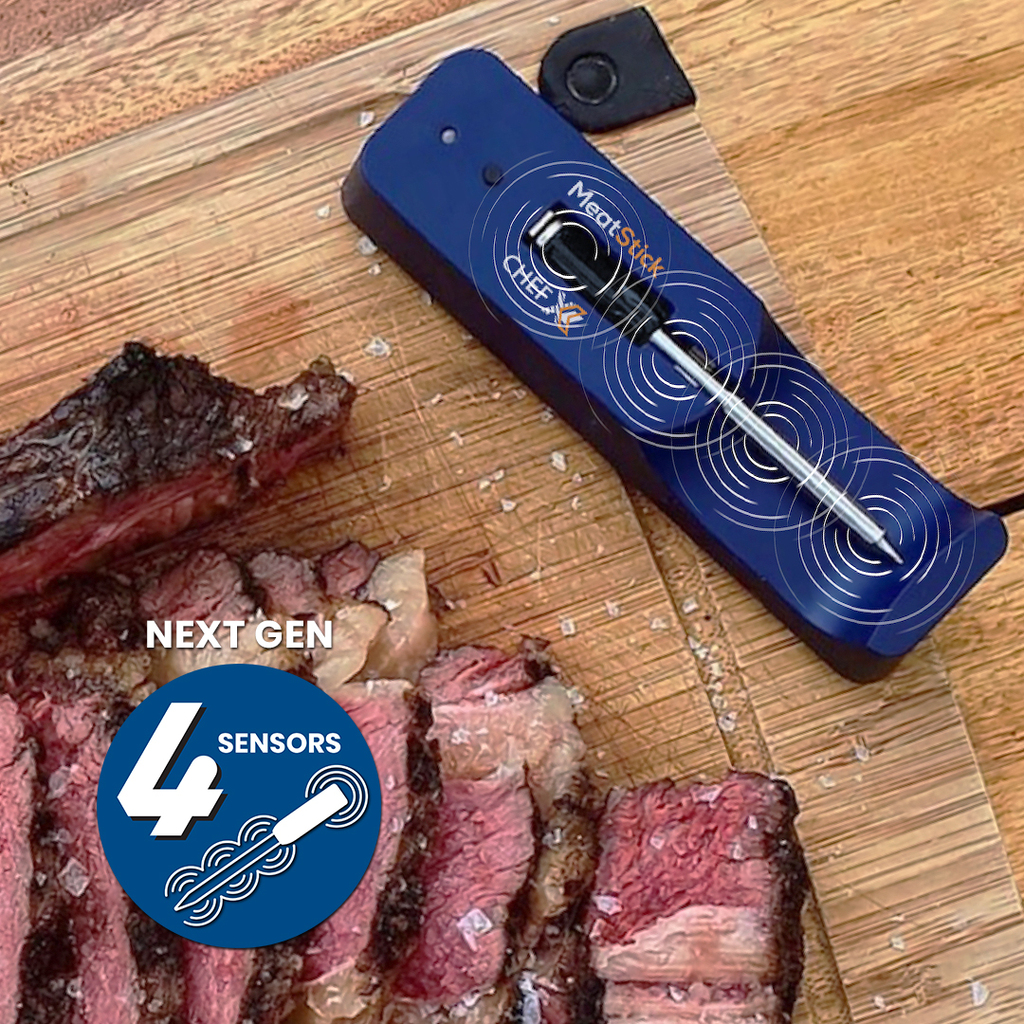 MeatStick Chef X Set | The Smallest Wireless Meat Thermometer with Quad Sensors